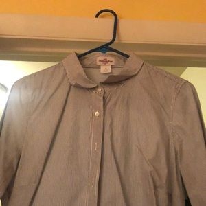 Black and white stripe J Crew Oxford